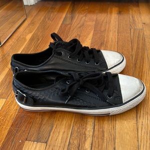 Leather ASH distressed sneakers. Worn once